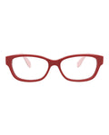 Alexander McQueen Womens Square/Rectangle Red Red Transparent Fashion Designer Eyewear