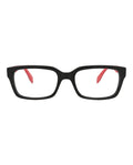 Alexander McQueen Mens Square/Rectangle Black Black Transparent Fashion Designer Eyewear
