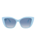 Alexander McQueen Womens Cat Eye Light Blue Light Blue Light Blue Fashion Designer Eyewear