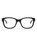 Alexander McQueen Mens Square/Rectangle Black Black Transparent Fashion Designer Eyewear