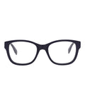 Alexander McQueen Mens Square/Rectangle Blue Blue Transparent Fashion Designer Eyewear