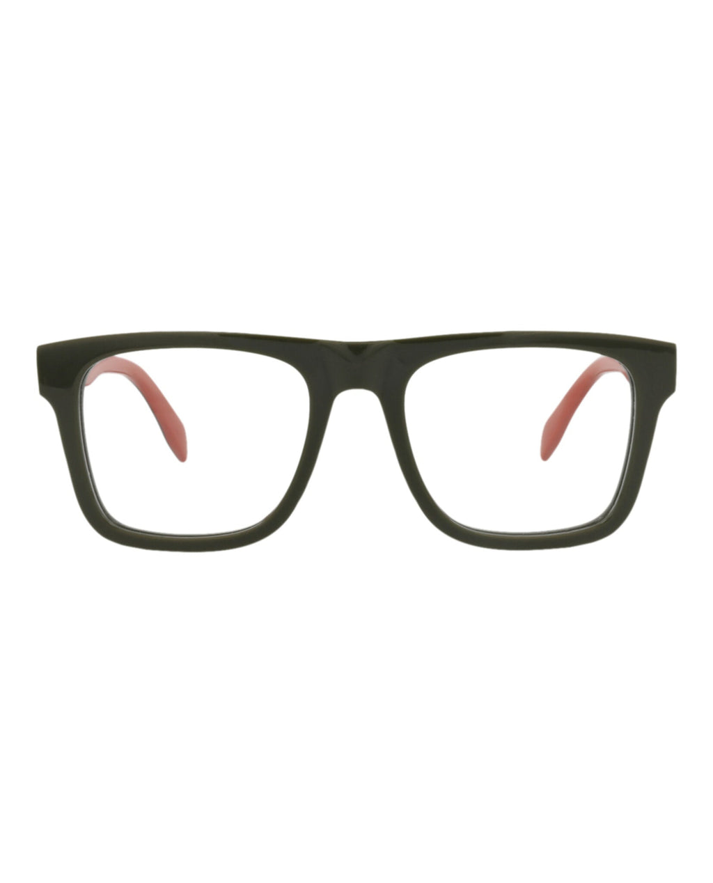 Alexander McQueen Mens Square/Rectangle Green Green Transparent Fashion Designer Eyewear