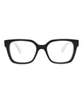 Alexander McQueen Mens Square/Rectangle Black Black Transparent Fashion Designer Eyewear