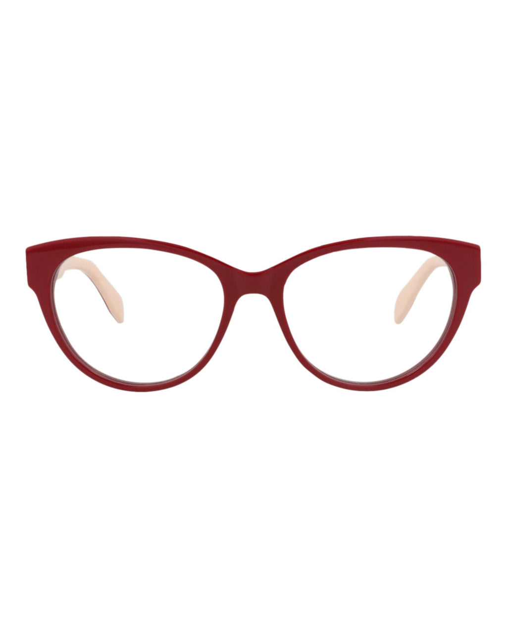 Alexander McQueen Womens Cat Eye Red Red Transparent Fashion Designer Eyewear
