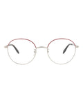 Alexander McQueen Unisex Round/Oval Silver Silver Transparent Fashion Designer Eyewear