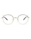 Alexander McQueen Unisex Round/Oval Gold Gold Transparent Fashion Designer Eyewear