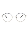 Alexander McQueen Unisex Round/Oval Ruthenium Ruthenium Transparent Fashion Designer Eyewear