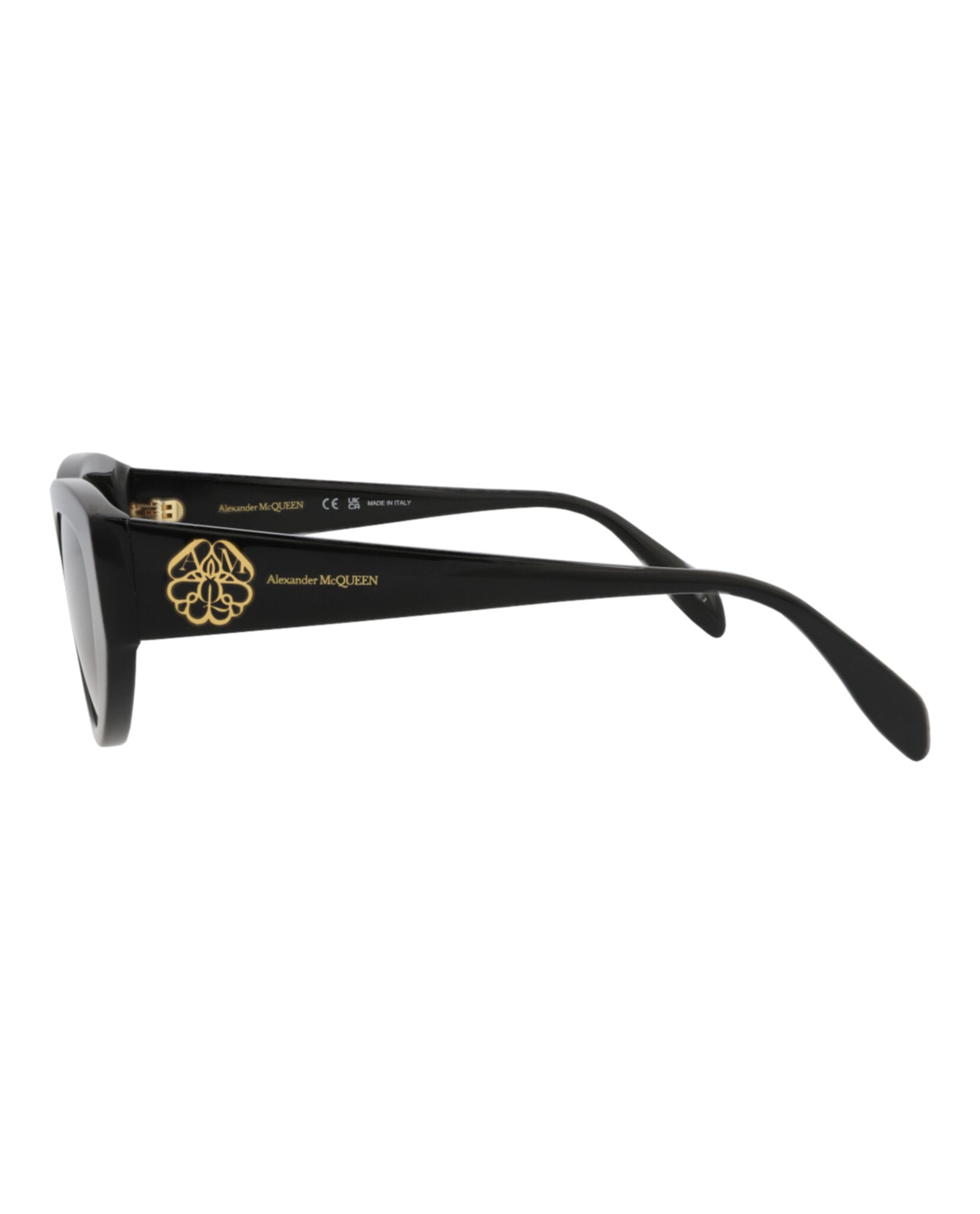 Alexander McQueen Womens Cat Eye Brown Brown Brown Fashion Designer Eyewear