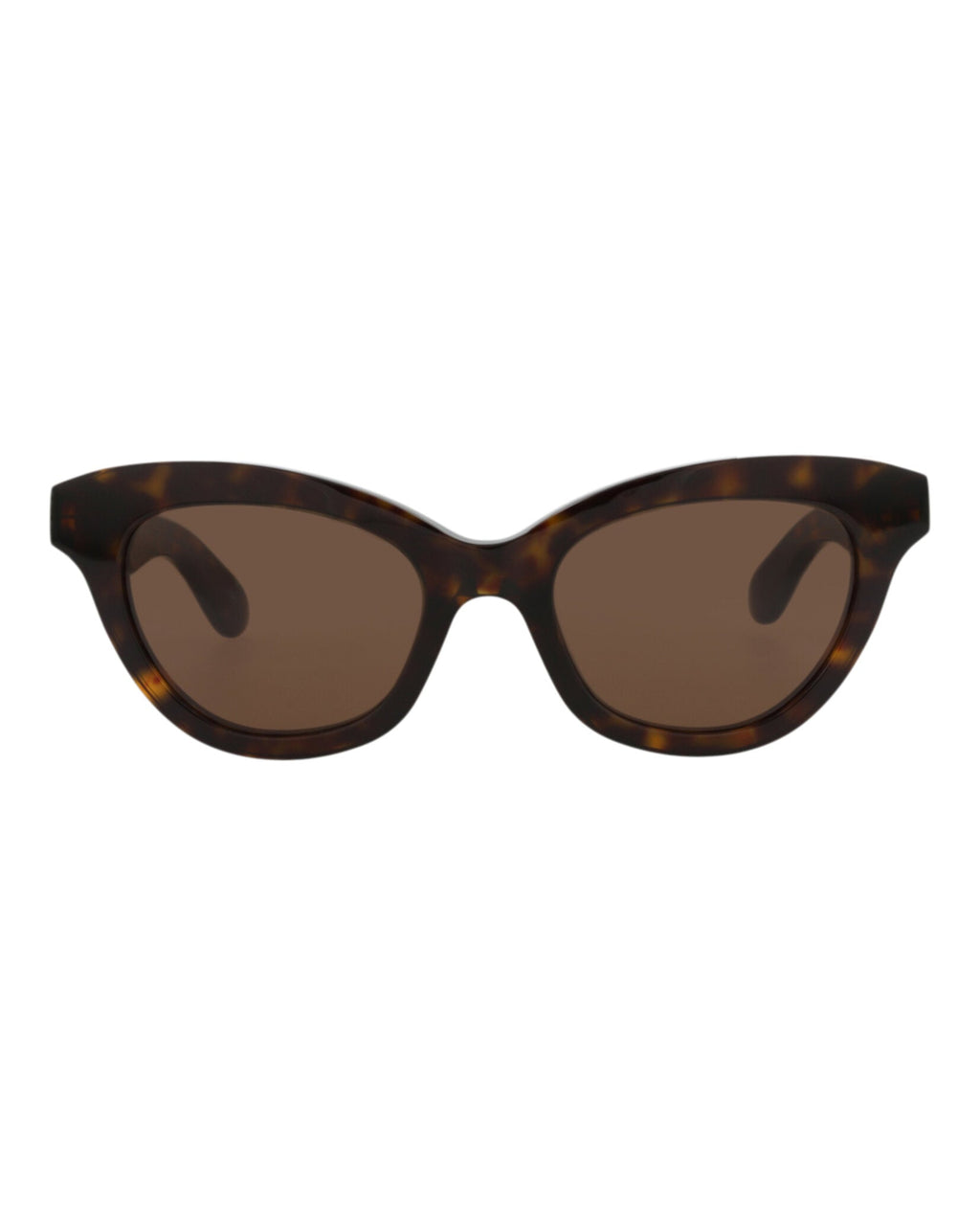 Alexander McQueen Womens Cat Eye Havana Havana Brown Fashion Designer Eyewear Havana Havana Brown