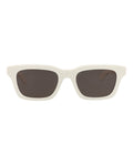 Alexander McQueen Mens Square/Rectangle White White Grey Fashion Designer Eyewear