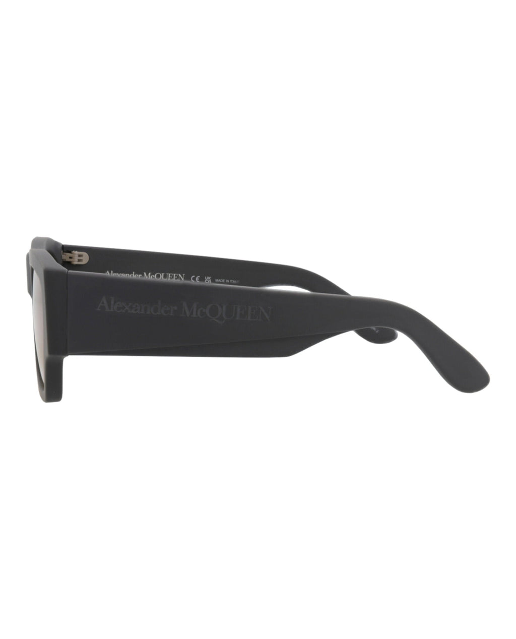 Alexander McQueen Mens Square/Rectangle Grey Grey Yellow Fashion Designer Eyewear