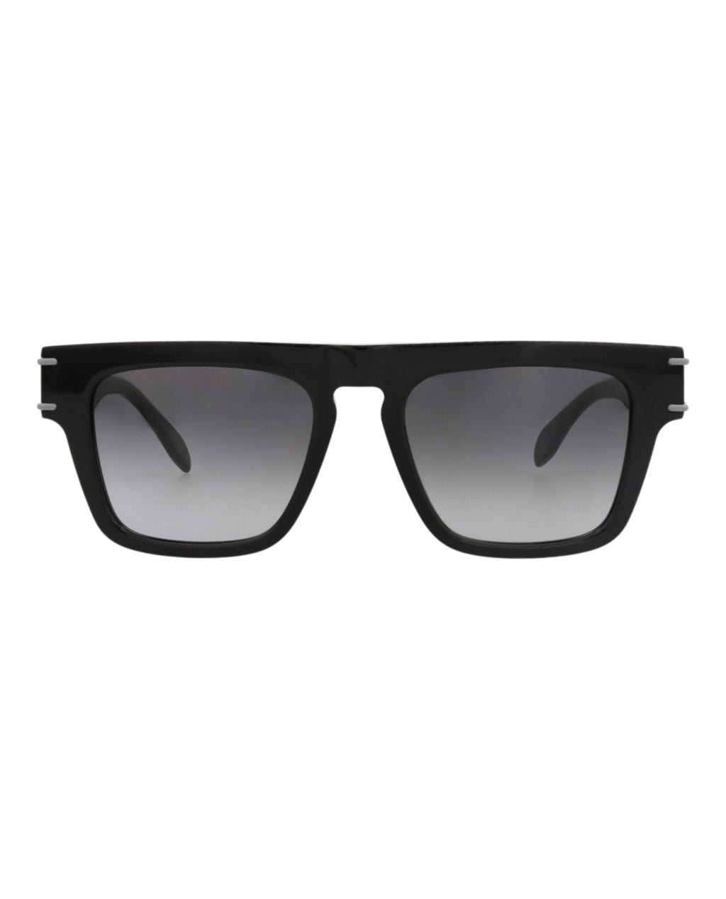 Alexander McQueen Mens Square/Rectangle Black Black Grey Fashion Designer Eyewear