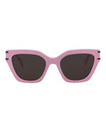 Alexander McQueen Womens Cat Eye Pink Pink Grey Fashion Designer Eyewear