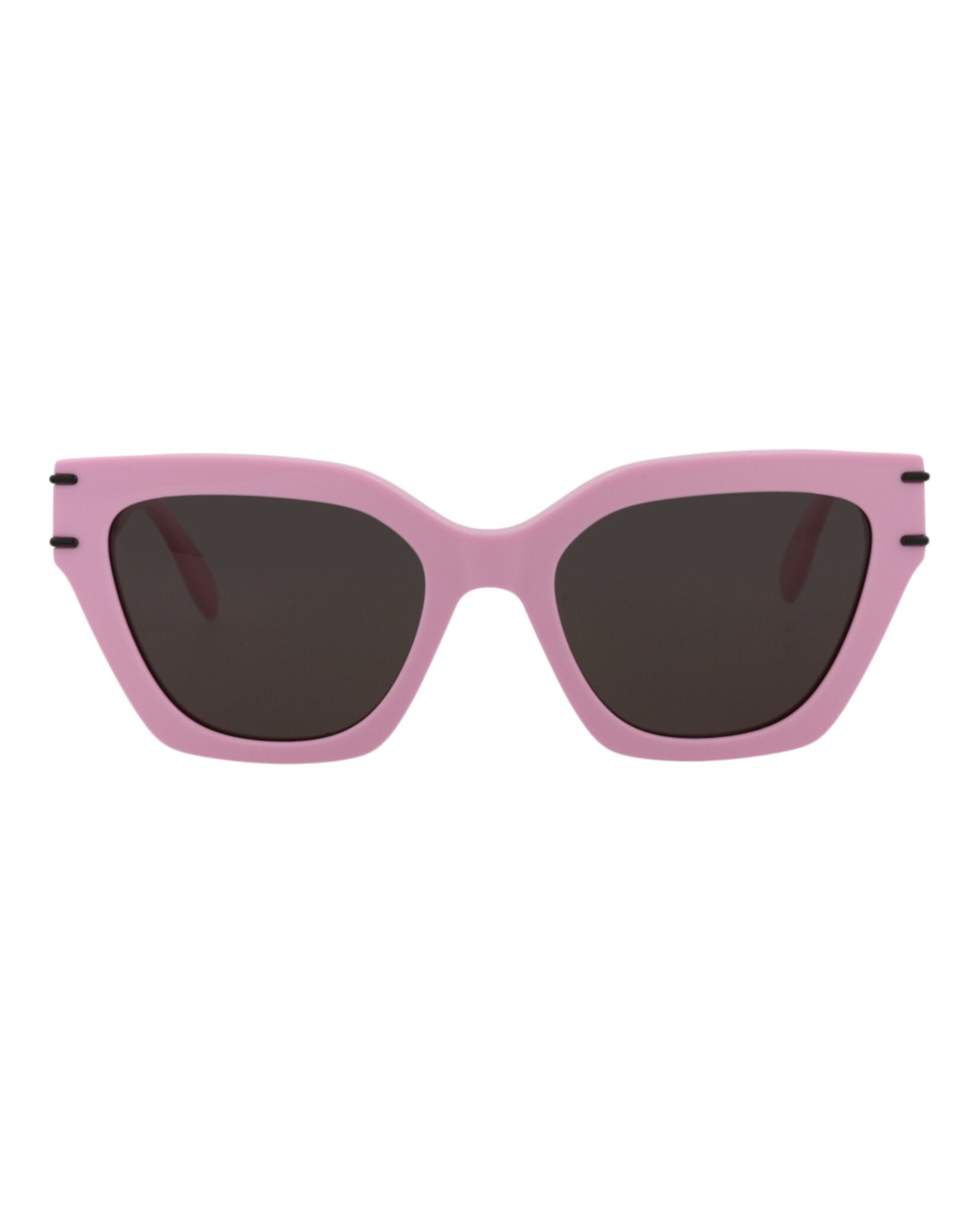 Alexander McQueen Womens Cat Eye Pink Pink Grey Fashion Designer Eyewear