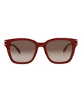 Alexander McQueen Unisex Cat Eye Burgundy Burgundy Brown Fashion Designer Eyewear