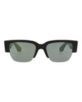 Alexander McQueen Unisex Square/Rectangle Black Black Green Fashion Designer Eyewear