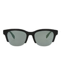 Alexander McQueen Womens Square/Rectangle Black Black Green Fashion Designer Eyewear
