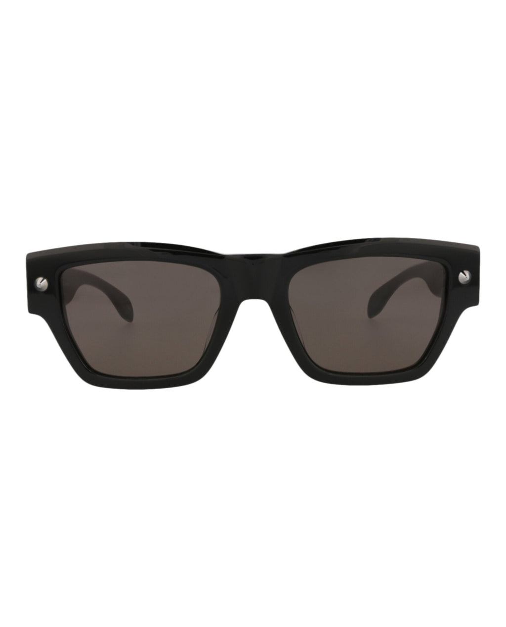 Alexander McQueen Mens Square/Rectangle Black Black Grey Fashion Designer Eyewear Black Black Grey