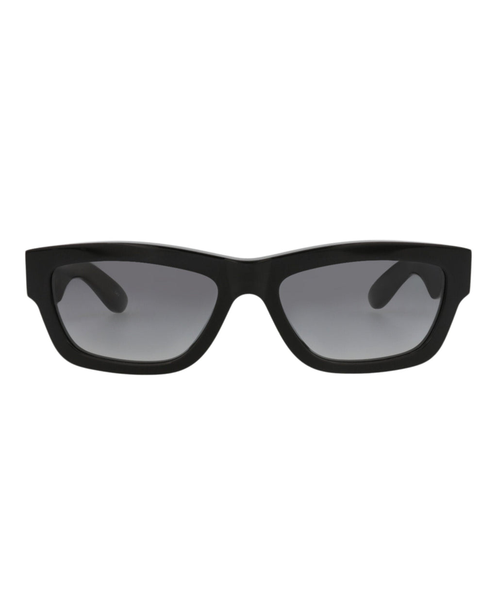 Alexander McQueen Unisex Square/Rectangle Black Black Grey Fashion Designer Eyewear