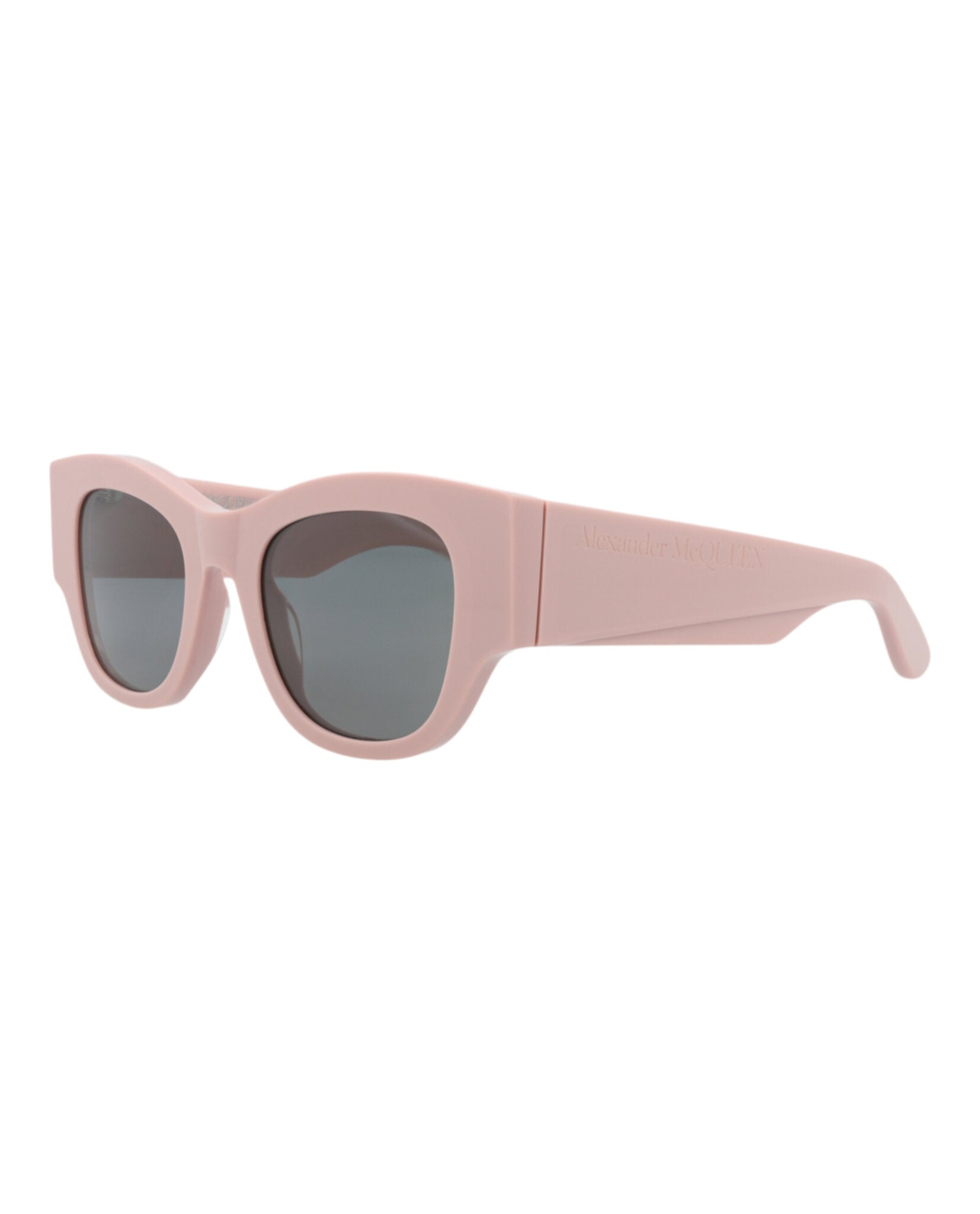 Alexander McQueen Womens Square/Rectangle Pink Pink Grey Fashion Designer Eyewear