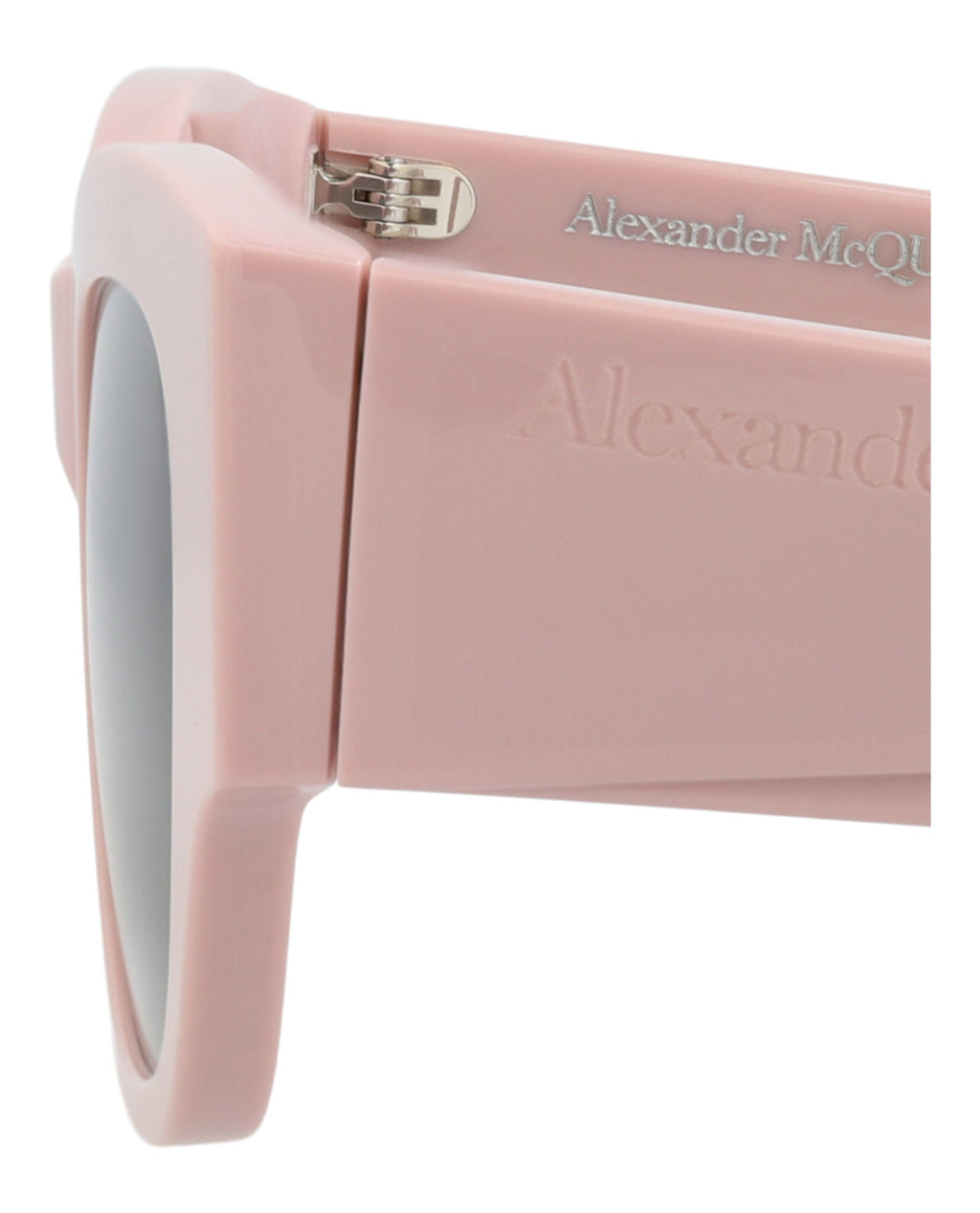 Alexander McQueen Womens Square/Rectangle Pink Pink Grey Fashion Designer Eyewear