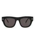 Alexander McQueen Mens Square/Rectangle Black Black Grey Fashion Designer Eyewear