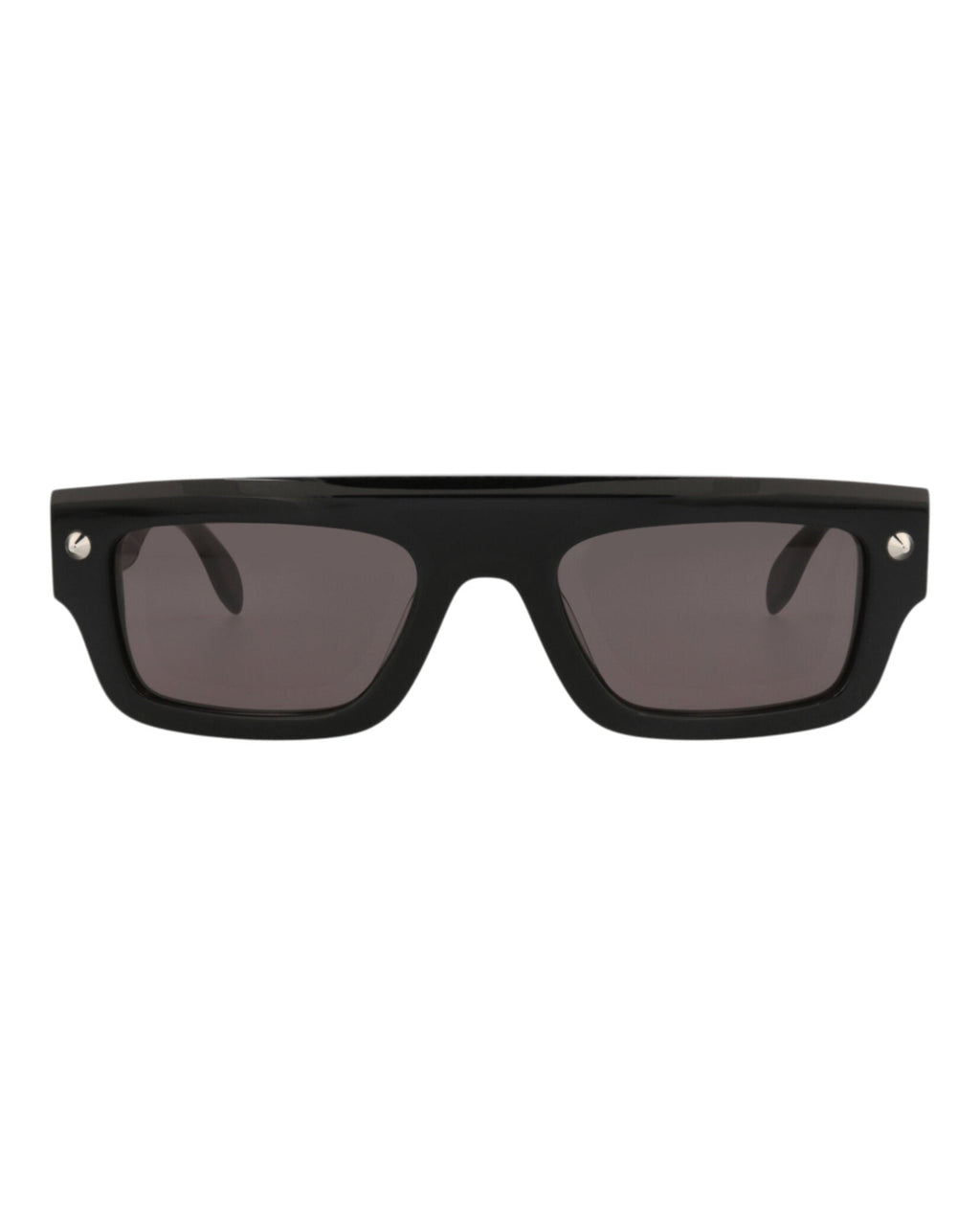Alexander McQueen Unisex Square/Rectangle Black Black Grey Fashion Designer Eyewear