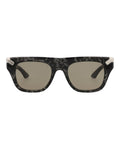 Alexander McQueen Mens Square/Rectangle Havana Havana Brown Fashion Designer Eyewear