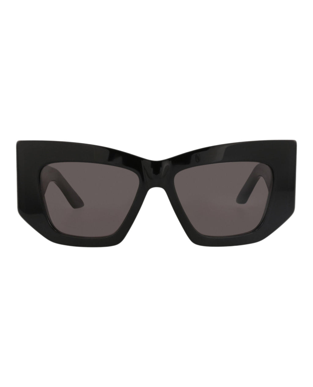 Alexander McQueen Womens Cat Eye Black Black Grey Fashion Designer Eyewear