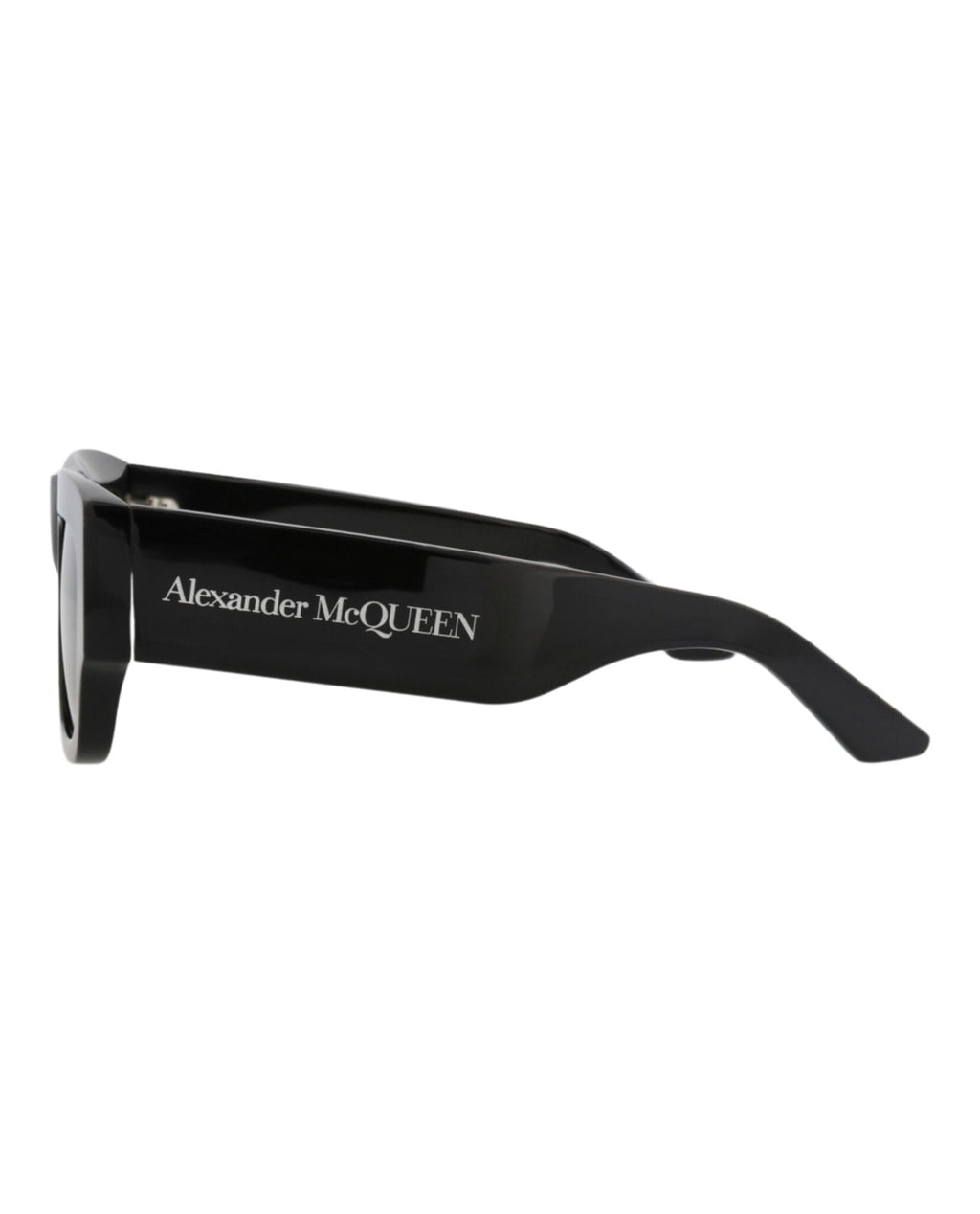 Alexander McQueen Mens Square/Rectangle Black Black Grey Fashion Designer Eyewear