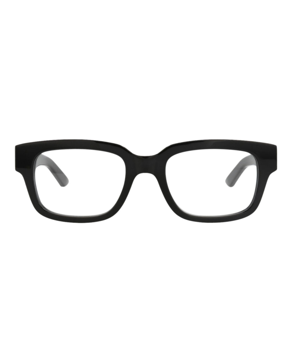 Alexander McQueen Mens Square/Rectangle Black Black Transparent Fashion Designer Eyewear
