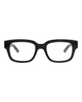 Alexander McQueen Mens Square/Rectangle Black Black Transparent Fashion Designer Eyewear
