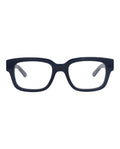 Alexander McQueen Mens Square/Rectangle Blue Blue Transparent Fashion Designer Eyewear