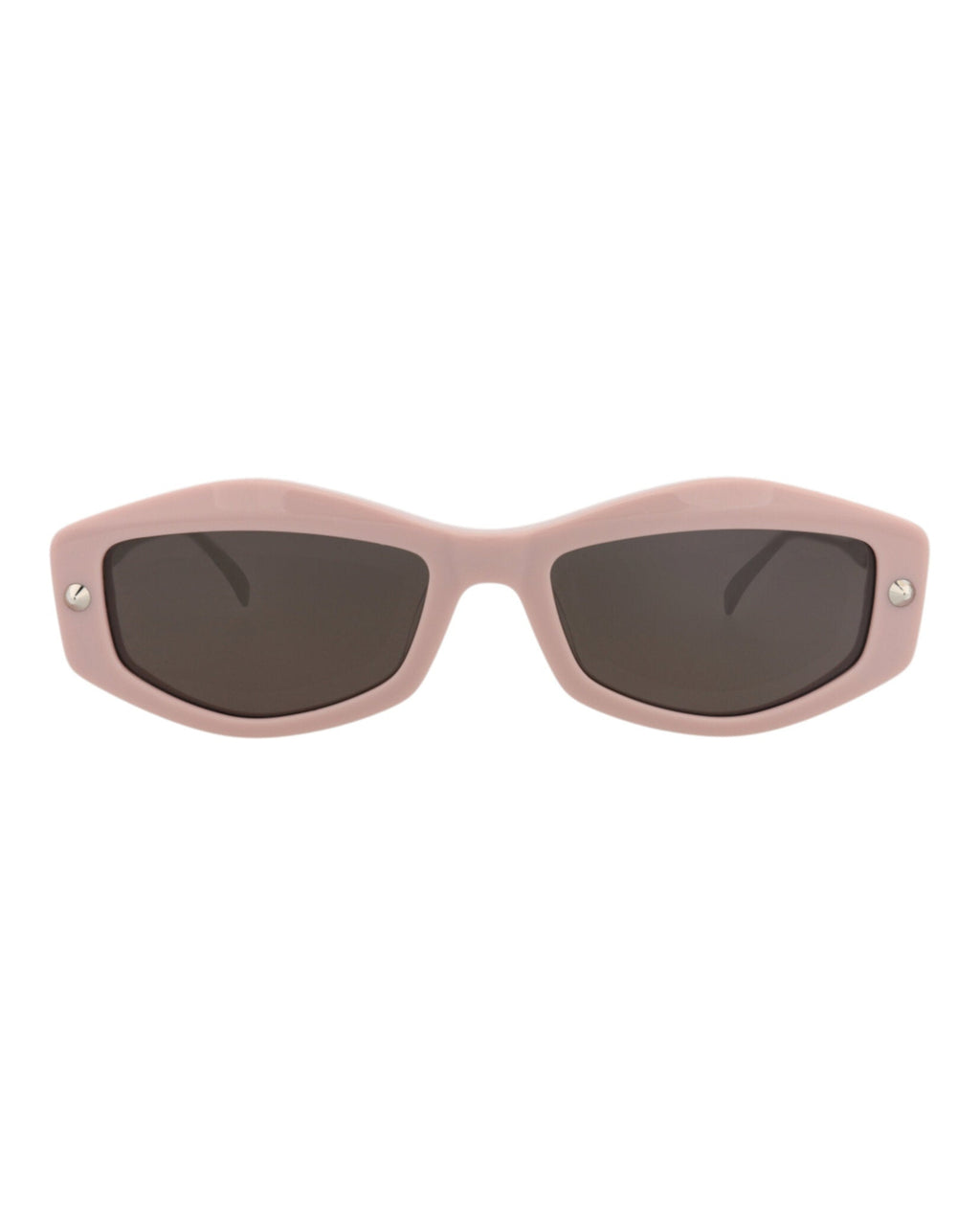 Alexander McQueen Womens Square/Rectangle Pink Silver Grey Fashion Designer Eyewear