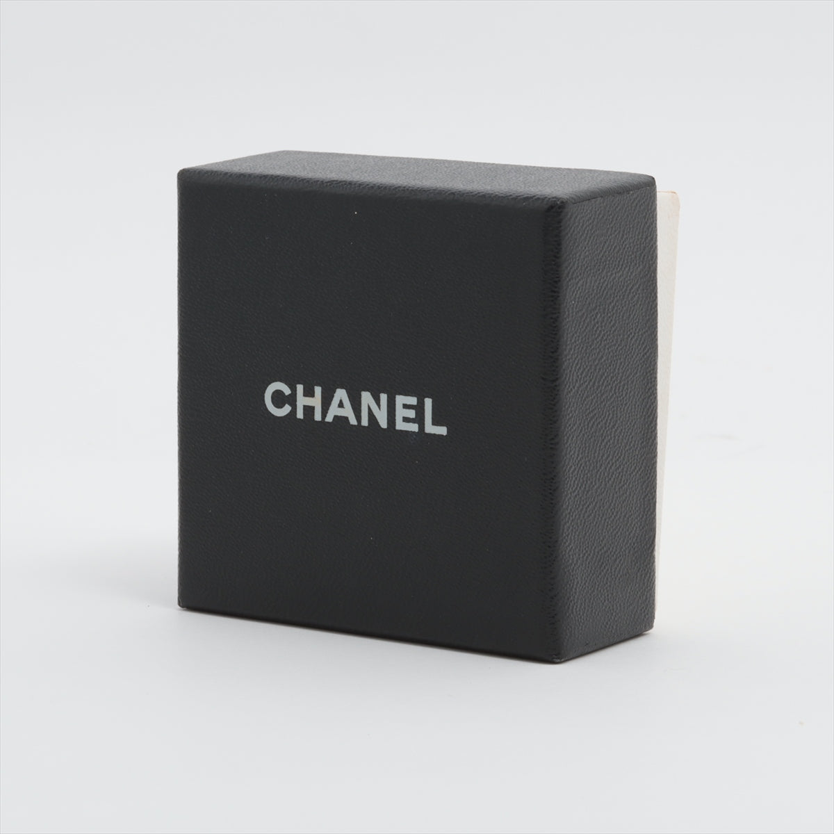 Chanel Coco Logo Rhinestone Silver Stud Earrings Costume Jewellery