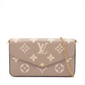 Louis Vuitton Tourterelle Monogram Empreinte Leather Felicie [Clearance Sale]