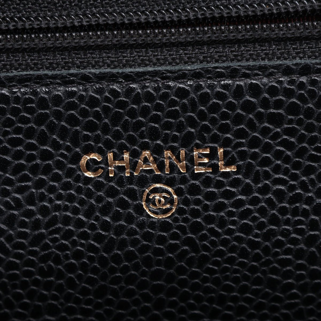 Chanel WOC Caviarskin Wallet On Chain Black - 21 series