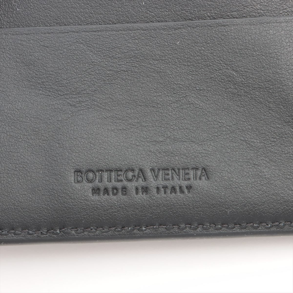 Bottega Veneta Intrecciato Black Calfskin Leather Bi-Fold Wallet [Clearance Sale]
