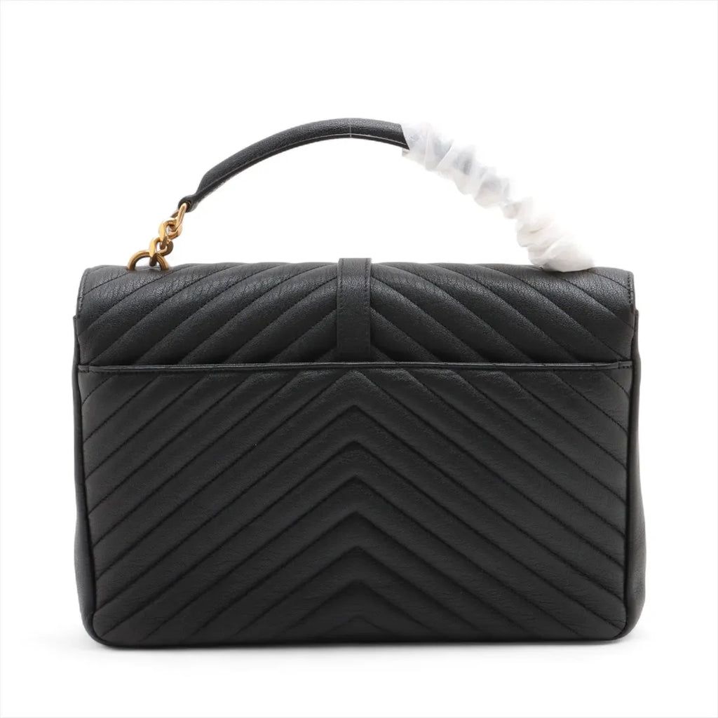 Saint Laurent Black Leather Large College Bag [Clearance Sale]