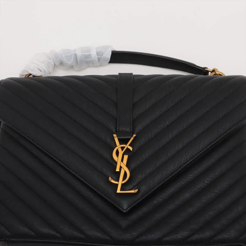 Saint Laurent Black Leather Large College Bag [Clearance Sale]
