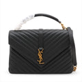 Saint Laurent Black Leather Large College Bag [Clearance Sale]