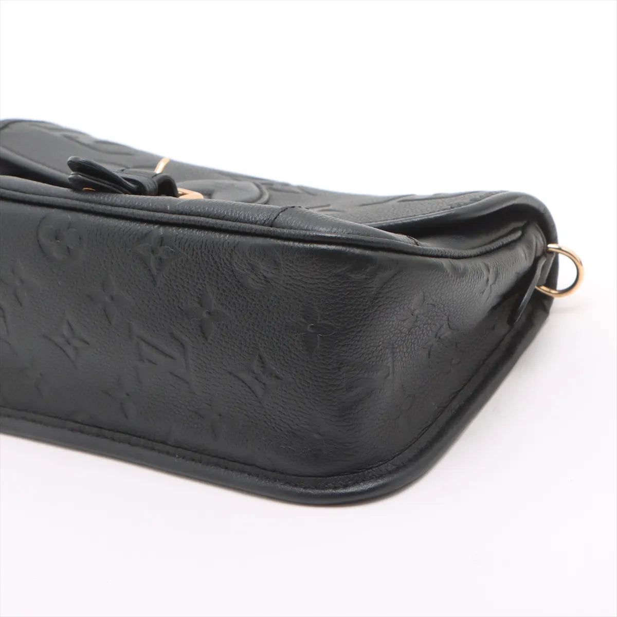 Black Monogram Empreinte Leather Diane Shoulder Bag (Rented Out)