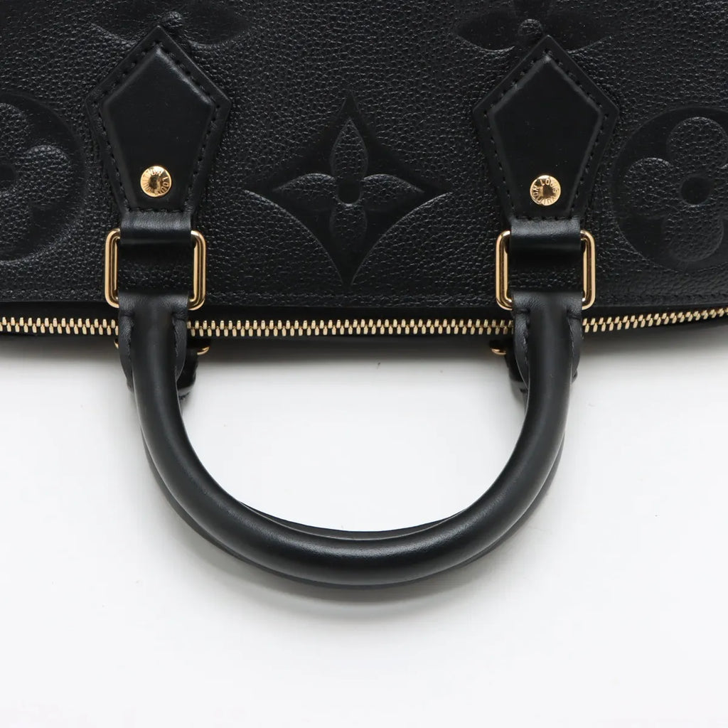 Louis Vuitton Noir Monogram Empreinte Leather Speedy 25 [Clearance Sale]