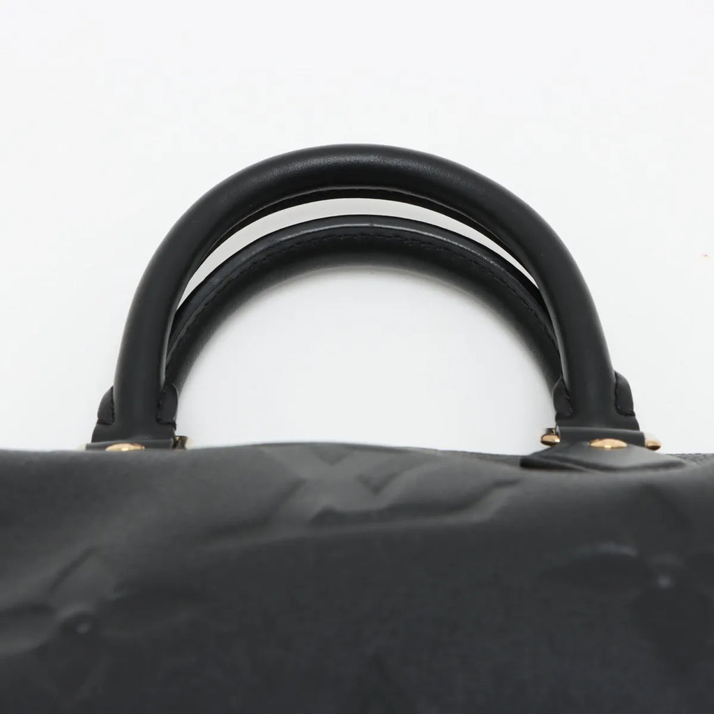 Louis Vuitton Noir Monogram Empreinte Leather Speedy 25 [Clearance Sale]