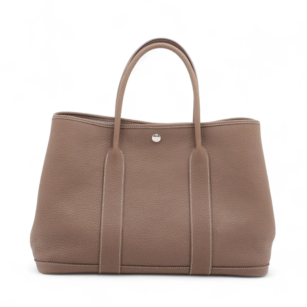 Hermes Etoupe Negonda Leather (2020) Garden Parden PM [Clearance Sale]
