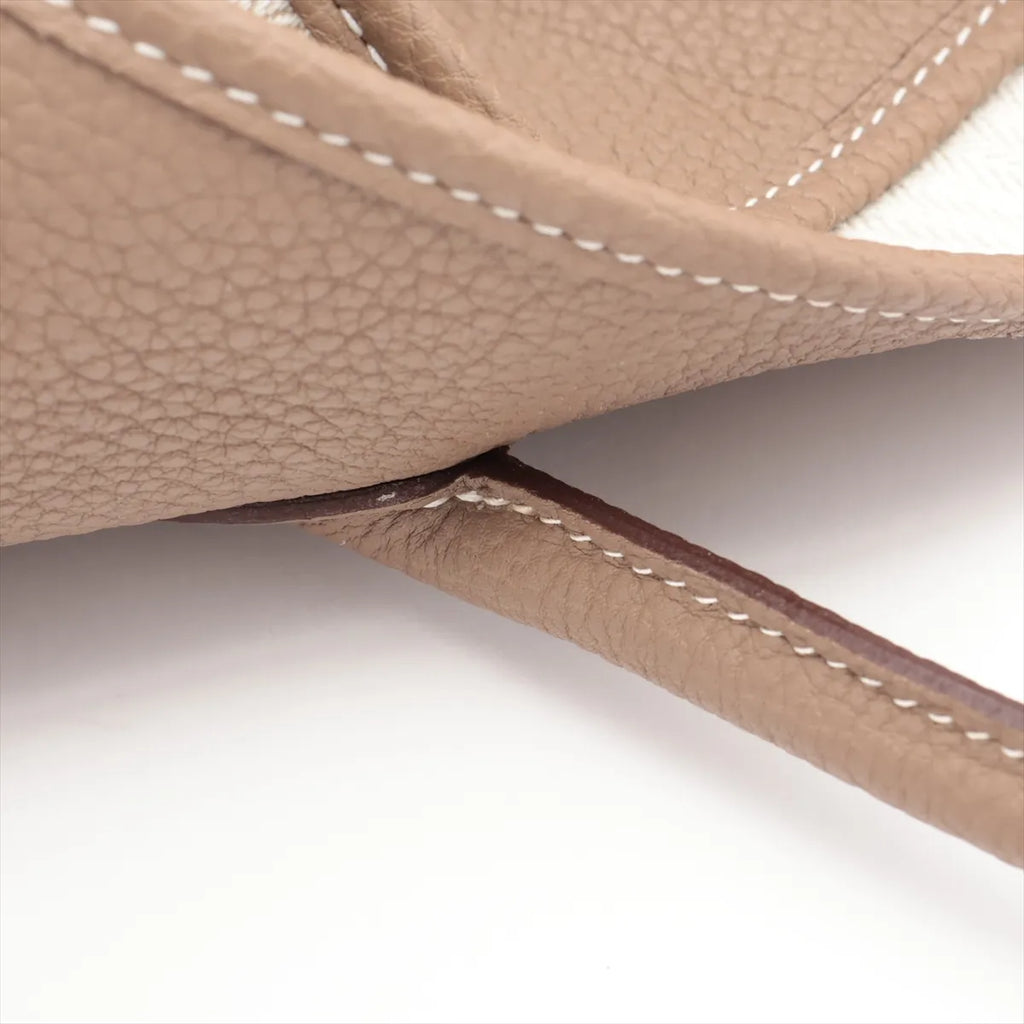 Hermes Etoupe Negonda Leather (2020) Garden Parden PM [Clearance Sale]