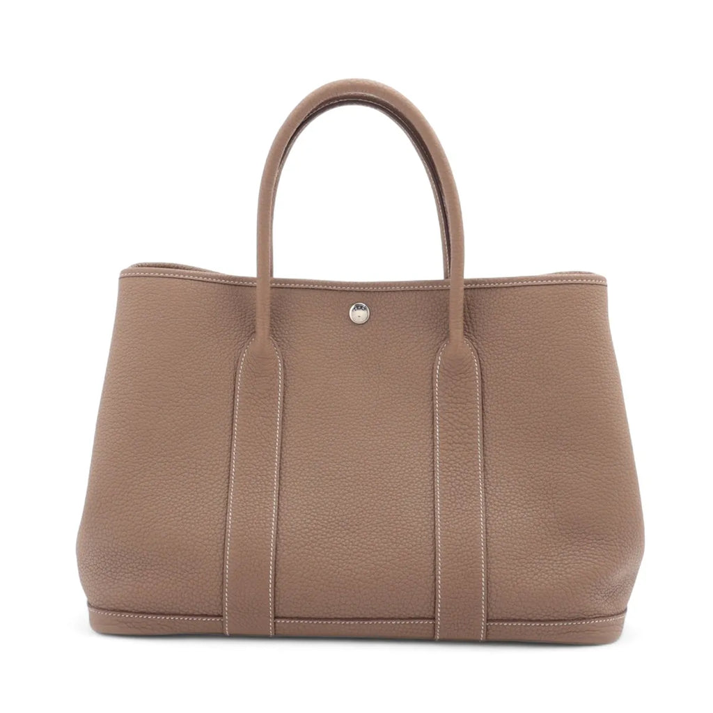 Hermes Etoupe Negonda Leather (2020) Garden Parden PM [Clearance Sale]