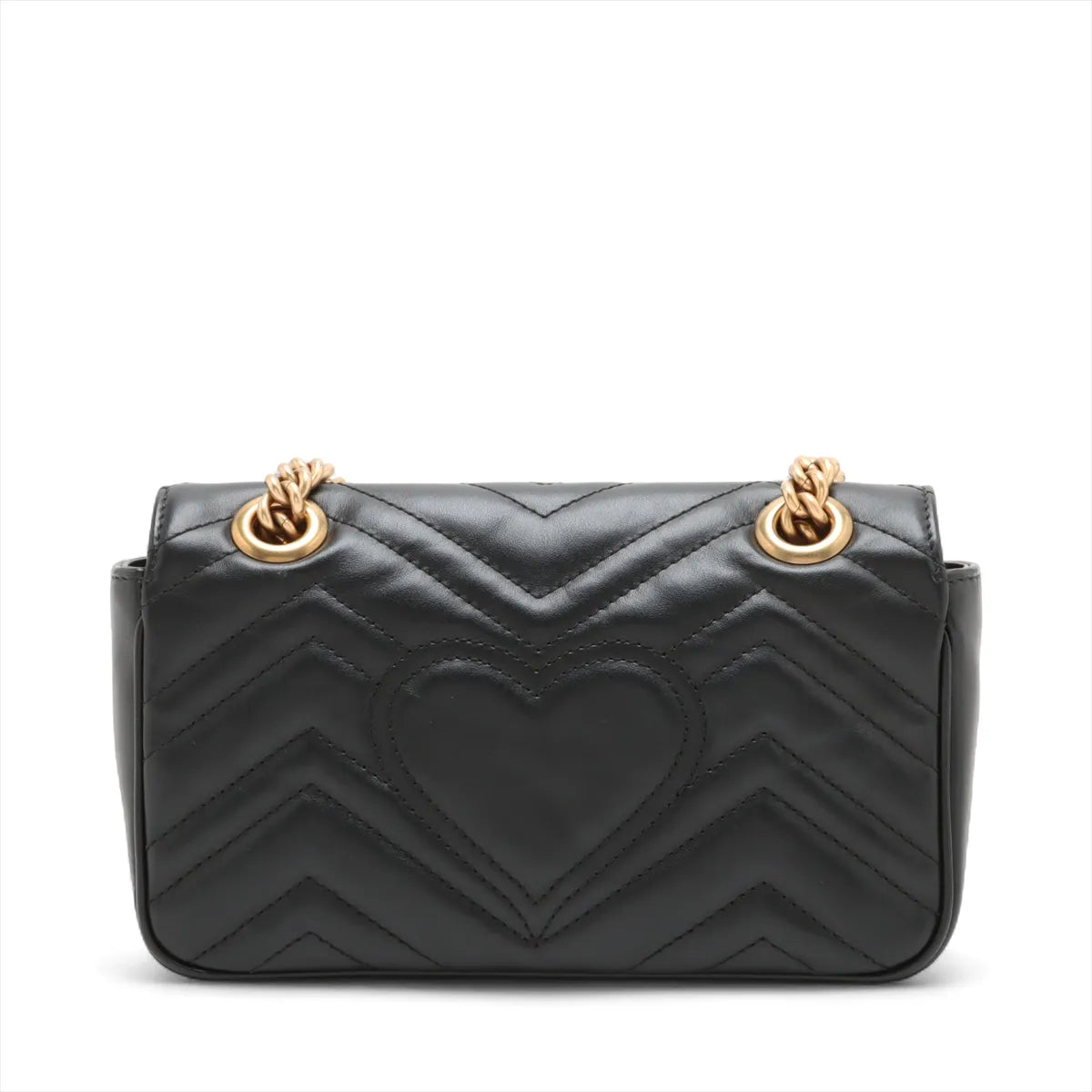Gucci Black Leather GG Marmont Small Shoulder Bag [Clearance Sale]