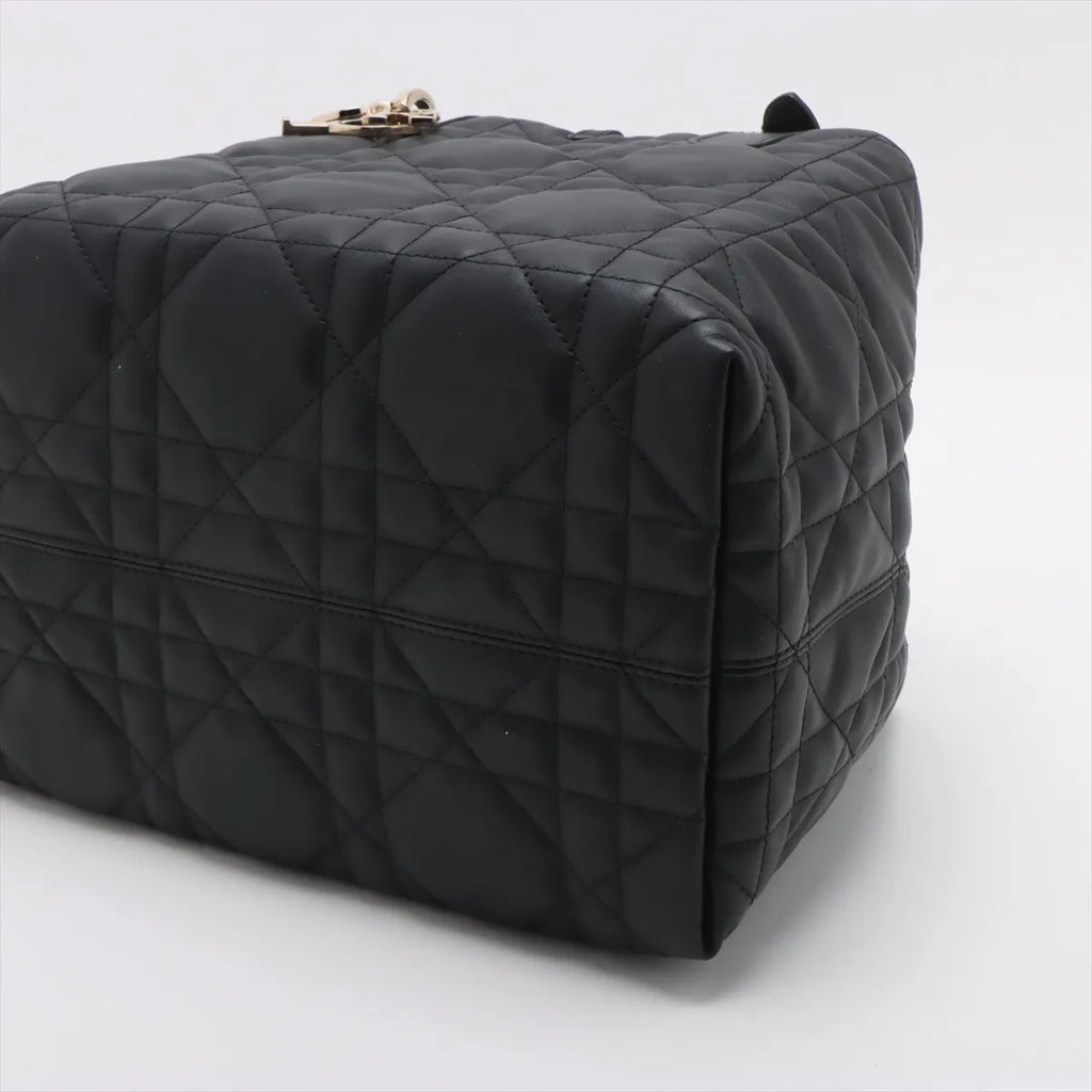 Christian Dior Black Macrocannage Lambskin Medium Dior Toujour Bag [Clearance Sale]