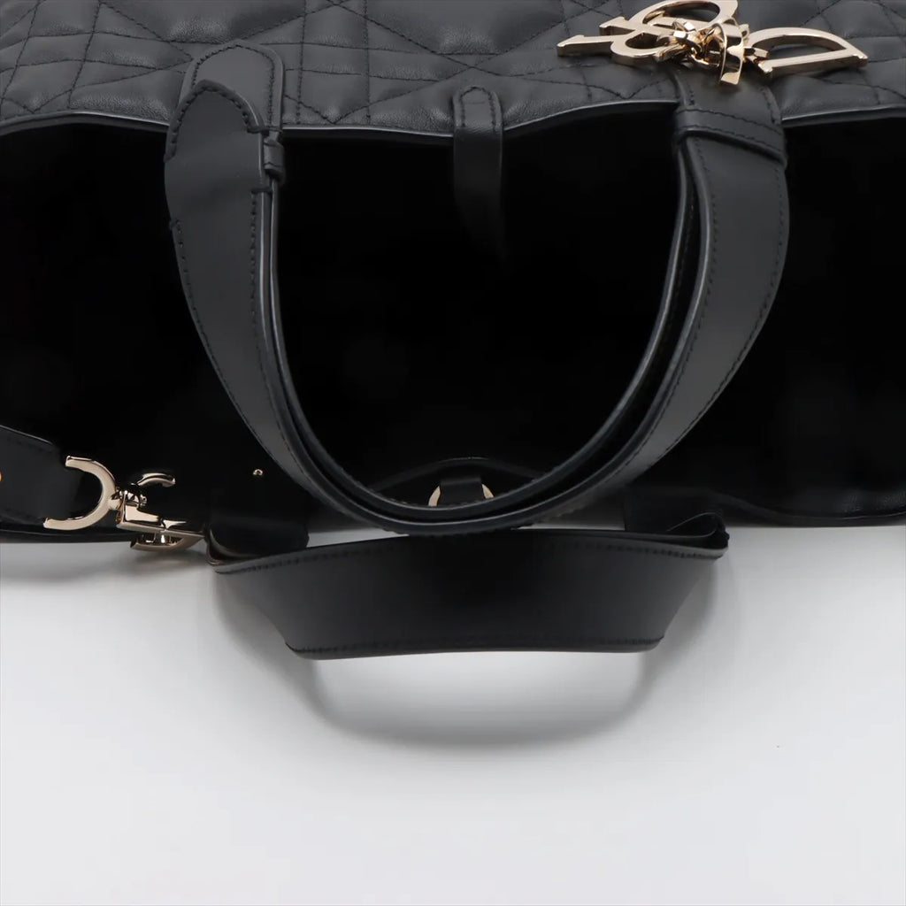 Christian Dior Black Macrocannage Lambskin Medium Dior Toujour Bag [Clearance Sale]